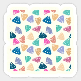 Vintage Abstract  Flower Pattern Sticker